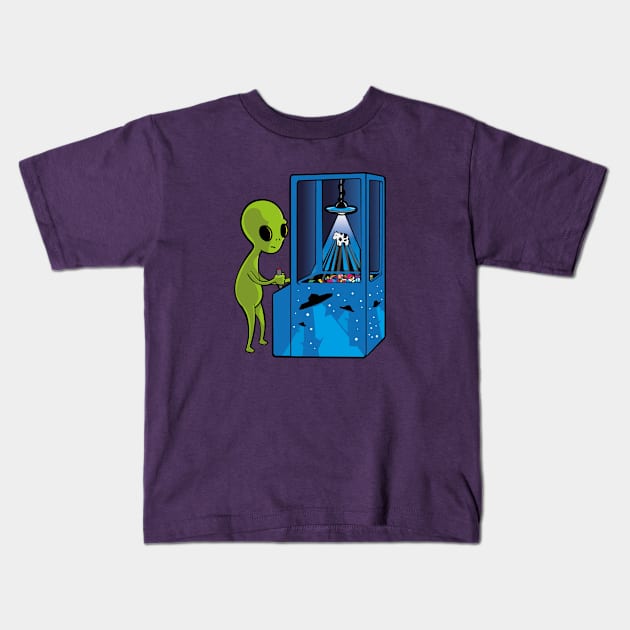 Alien Abduction Kids T-Shirt by BOEC Gear